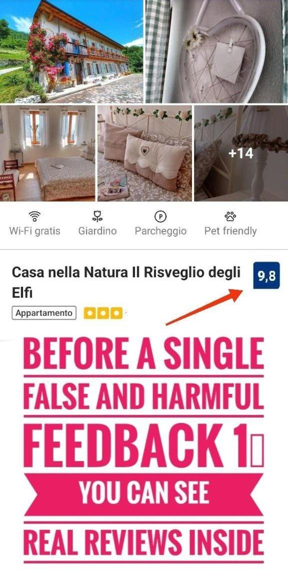Casa Nella Natura Il Risveglio Degli Elfi Pedavena Ngoại thất bức ảnh